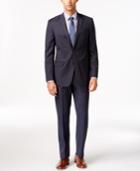 Dkny Slim-fit Blue Tic Suit