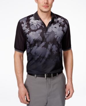 Greg Norman For Tasso Elba Men's Ombre Tropical-print Performance Polo, Only At Macy's