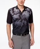 Greg Norman For Tasso Elba Men's Ombre Tropical-print Performance Polo, Only At Macy's