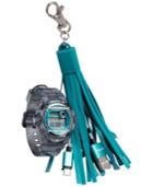 G-shock Women's Digital Baby-g Gray Resin Strap Watch & Usb Charging Tassel Gift Set, 46mm, Created For Macy's