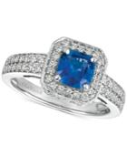 Le Vian Sapphire (1 Ct. T.w.) And Diamond (1/2 Ct. T.w.) Ring In 14k White Gold