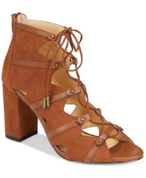 Daya By Zendaya Alfie Block-heel Lace-up Sandals Women's Shoes