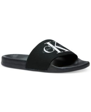Calvin Klein Men's Viggo Logo Slide Sandal Men's Shoes