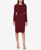 Tahari Asl Petite Ruffled Skirt Suit