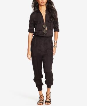 Denim & Supply Ralph Lauren Satin Utility Jumpsuit