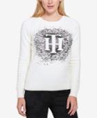 Tommy Hilfiger Embellished Graphic Sweater, Created For Macy's