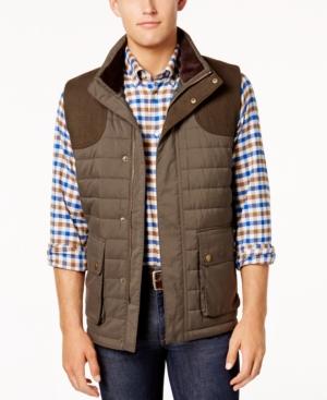 Barbour Men's Mixed-media Quilted Vest