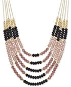 Inc International Concepts Gold-tone Multi-bead Layered Necklace, Only At Macy's