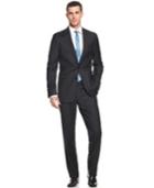 Calvin Klein Suit Solid Wool Charcoal Slim X Fit