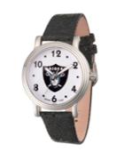 Gametime Nfl Oakland Raiders Women's Silver Vintage Alloy Watch