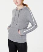 Material Girl Active Juniors' Stripe-detailed Pullover Hoodie, Created For Macy's
