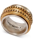 Lucky Brand Two-tone Textured Stack Ring