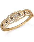 Espresso By Effy Brown And White Diamond Bangle In 14k Gold (2 Ct. T.w.)