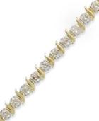 Diamond S-shaped Bracelet In 10k Gold (3 Ct. T.w.)