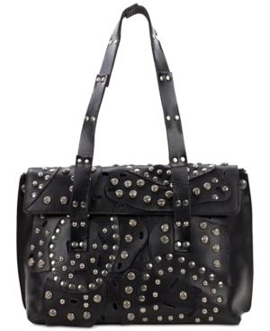 Patricia Nash Studded Link Asti Large Flap Satchel