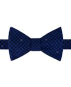 Tommy Hilfiger Men's Small Gingham Star To-tie Silk Bow Tie