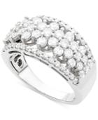 Wrapped In Love Diamond Flower Ring (1-1/2 Ct. T.w ) In 14k White Gold