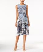 Charter Club Floral-print Fit & Flare Dress, Only At Macy's