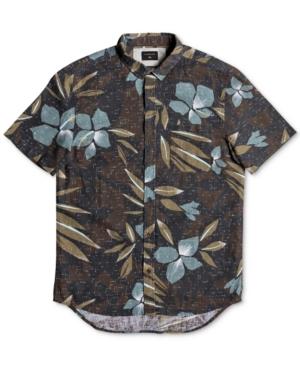 Quiksilver Men's Printed Floral Linen Shirt