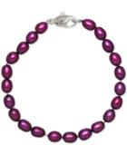 Honora Style Grape Cultured Freshwater Pearl Bracelet In Sterling Silver (7-8mm)