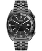 Bulova Accutron Ii Men's Snorkel Black-tone Stainless Steel Bracelet Watch 43mm 98b219