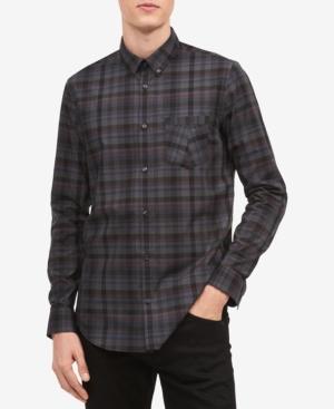 Calvin Klein Men's Infinite Non-iron Window Plaid Shirt