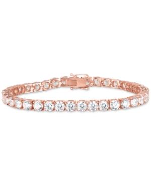 Swarovski Zirconia Link Bracelet In 18k Gold-plated Sterling Silver
