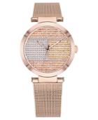 Tommy Hilfiger Women's Rose Gold-tone Stainless Steel Mesh Bracelet Watch 32mm