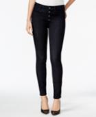Guess 1981 Button-front Rinse Wash Skinny Jeans