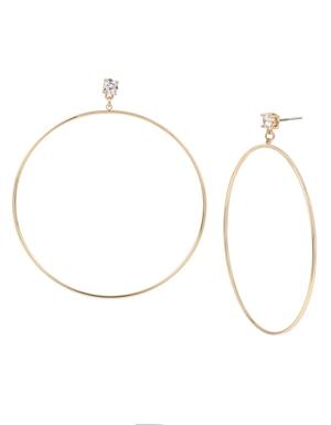 Bcbgeneration Large Wire Gypsy Hoop Earrings