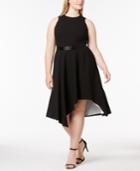 Calvin Klein Plus Size High-low Fit & Flare Dress