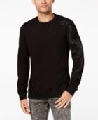Guess Men's Embroidered Rhinestone-embellished T-shirt