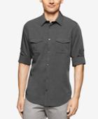 Calvin Klein Men's Chambray Double-pocket Long-sleeve Shirt