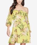 Guess Printed Off-the-shoulder Dress