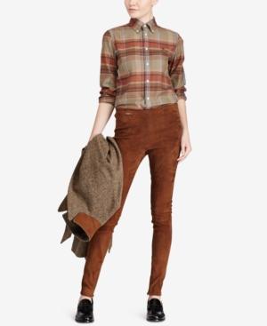 Polo Ralph Lauren Suede Skinny Pants