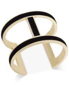 Inc International Concepts Gold-tone Velvet Open Cuff Bracelet, Only At Macy's