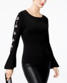 I.n.c. Embellished Cutout Sweater, Created For Macy's