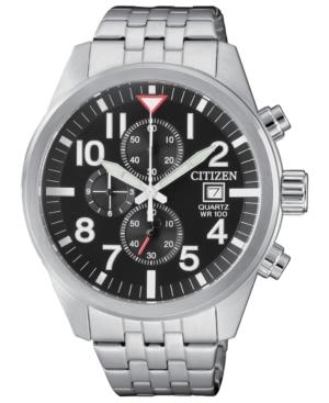 Citizen Men's Chronograph Stainless Steel Bracelet Watch 43mm