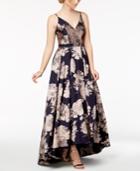 Xscape Floral-brocade Ball Gown