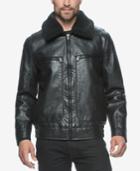 Marc New York Men's Amherst Faux-leather Aviator Jacket