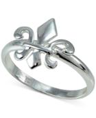 Giani Bernini Fleur De Lis Ring In Sterling Silver, Only At Macy's