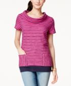 Tommy Hilfiger Delancy Striped Cowl-neck Top
