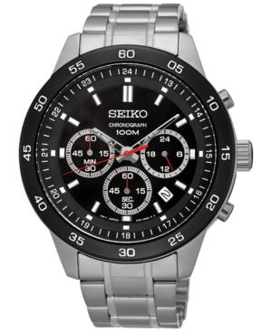 Seiko Men's Chronograph Special Value Stainless Steel Bracelet Watch 44mm Sks527
