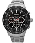 Seiko Men's Chronograph Special Value Stainless Steel Bracelet Watch 44mm Sks527