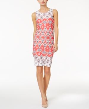 Charter Club Petite Printed Sheath Dress, Only At Macy's
