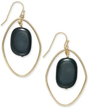 Inc International Concepts Gold-tone Semi-precious Orbit Drop Earrings, Only At Macy's