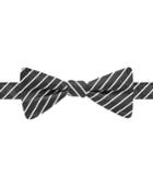 Countess Mara Fine Line Stripe Pre-tied Bow Tie