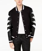 Inc International Concepts Men's Strokes Varsity Jacket, Created For Macy's