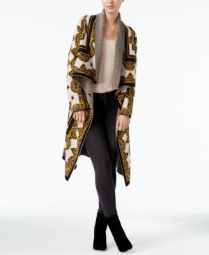 Rachel Rachel Roy Draped Printed Cardigan