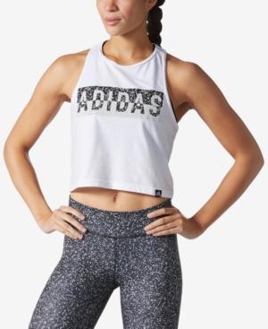 Adidas Invert Climalite Cropped Graphic Tank Top